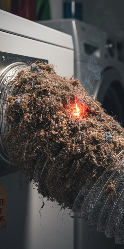 clogged dryer vent service